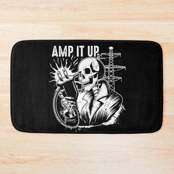 Item preview, Amp it Up Funny Skeleton Electrician Humor designed and sold by Crush Retro®.