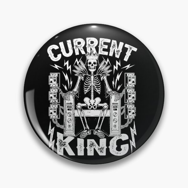 Item preview, Current King Funny Skeleton Electrician Humor designed and sold by Crush Retro®.