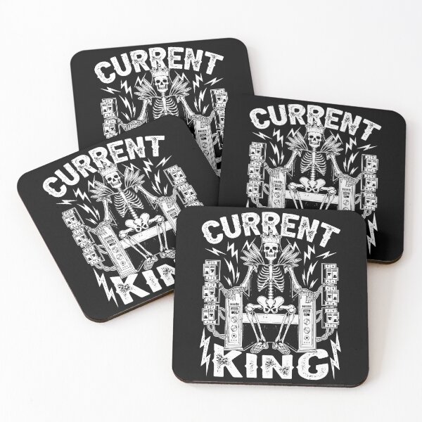 Item preview, Current King Funny Skeleton Electrician Humor designed and sold by Crush Retro®.