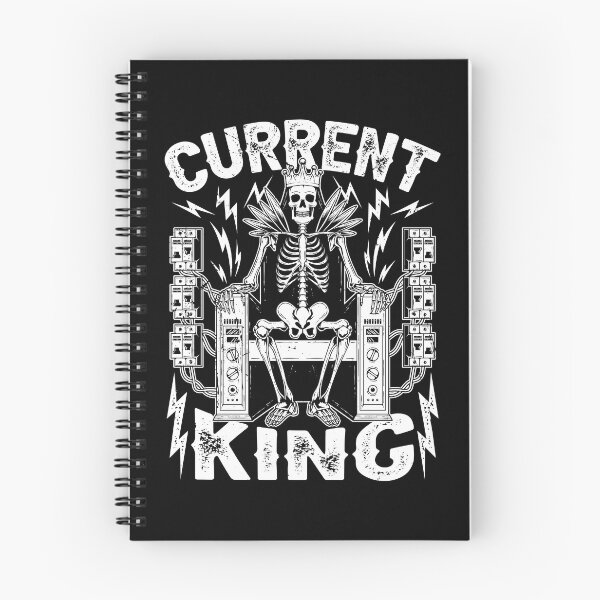 Item preview, Current King Funny Skeleton Electrician Humor designed and sold by Crush Retro®.