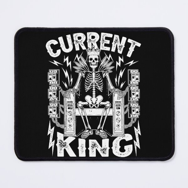 Item preview, Current King Funny Skeleton Electrician Humor designed and sold by Crush Retro®.