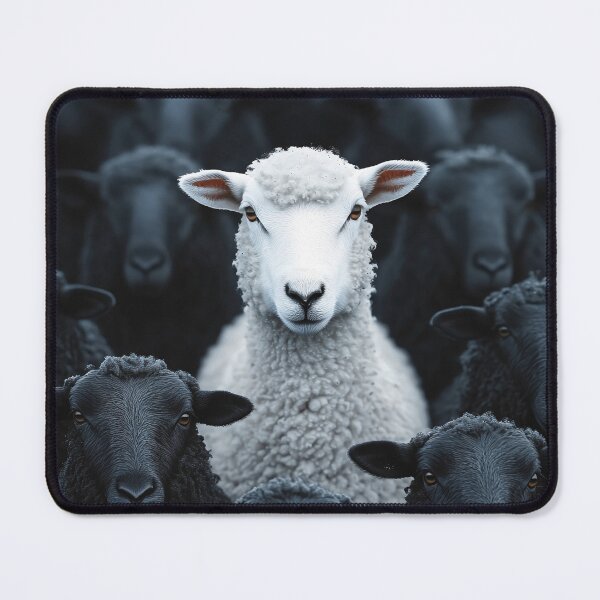 Item preview, white sheep in a black sheep flock  designed and sold by Brendon987.