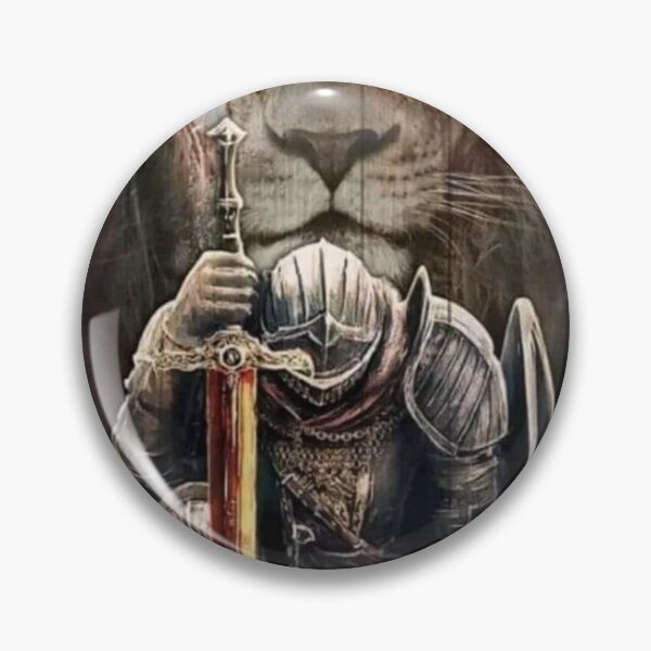 Item preview, Kneeling Knight with Lion Spirit designed and sold by SAMNagy.