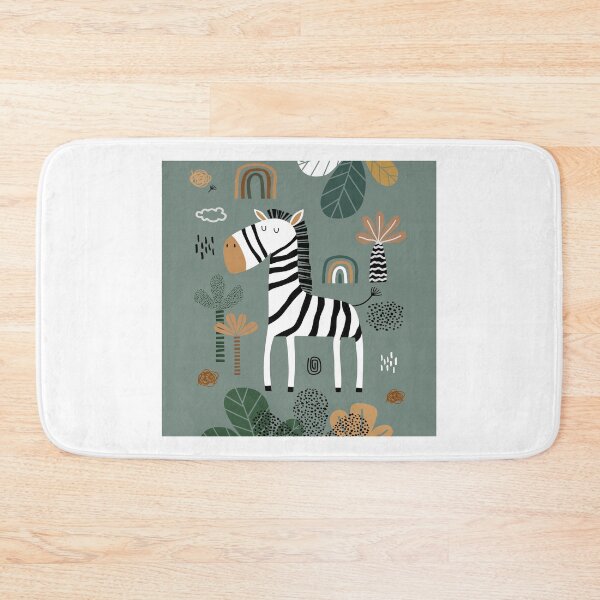 Item preview, Zebra Print, Nursery Wall Art, Safari Nursery Prints, Sage Green Nursery Decor, Animal Illustrations Art by Synplus designed and sold by synplus.