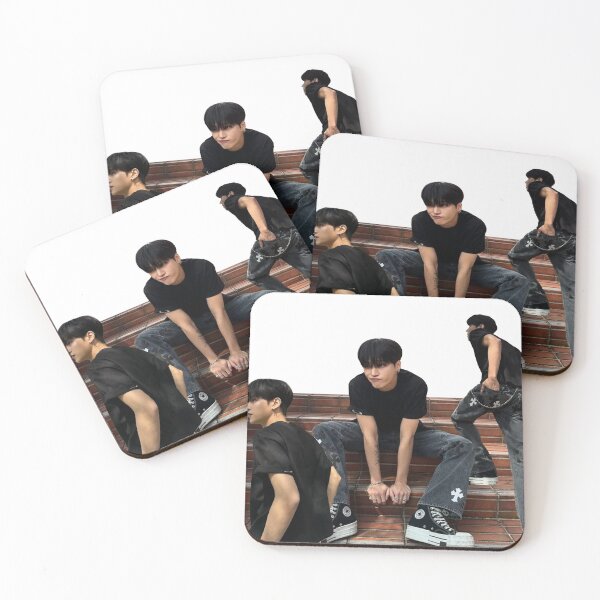 Item preview, Three Pics of Wooyoung Wearing Black designed and sold by introelegrfx.