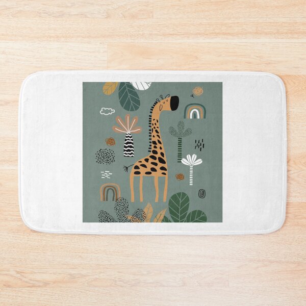 Item preview, Giraffe Print, Nursery Wall Art, Safari Nursery Prints, Sage Green Nursery Decor, Animal Illustrations Art by Synplus designed and sold by synplus.