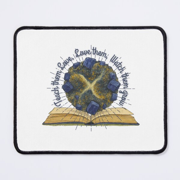 Item preview, Teach them Love, Love them, Watch them grow with Azurite Crystal Geometric Art designed and sold by ArtDesignTp.