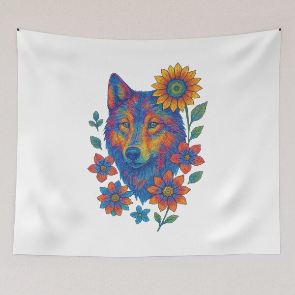 Item preview, Tye Dye Wolf designed and sold by rehm2000.