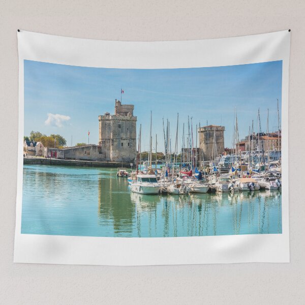 Item preview, Yachts in the old port of La Rochelle  designed and sold by dvoevnore.