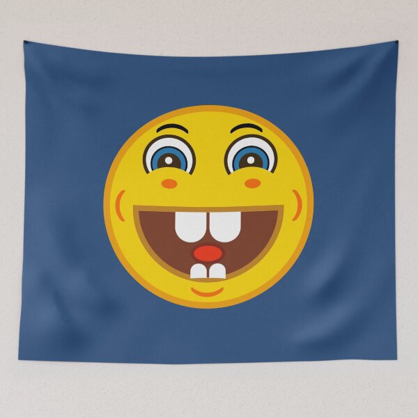 Item preview, Big Tooth Happy Face Emoji | Funny Cartoon Smiley designed and sold by Sunserize Designs.