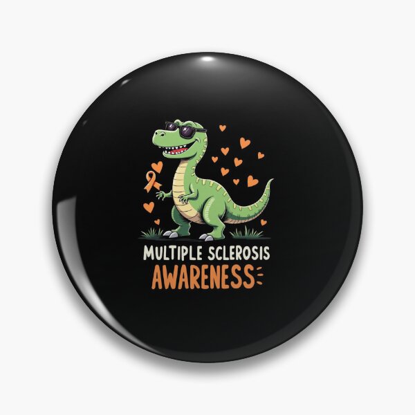 Item preview, Funny T-Rex Multiple Sclerosis Awareness – Cute Orange Ribbon Dino Support Design designed and sold by haitrieuic96.