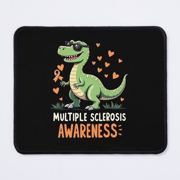 Item preview, Funny T-Rex Multiple Sclerosis Awareness – Cute Orange Ribbon Dino Support Design designed and sold by haitrieuic96.