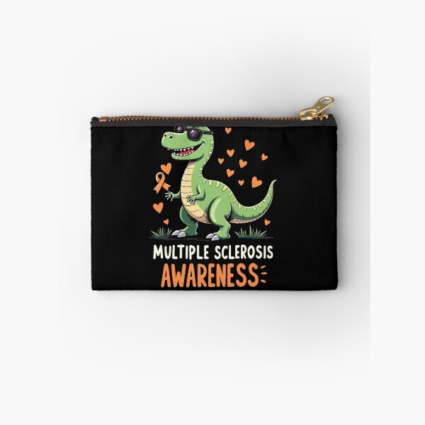 Item preview, Funny T-Rex Multiple Sclerosis Awareness – Cute Orange Ribbon Dino Support Design designed and sold by haitrieuic96.