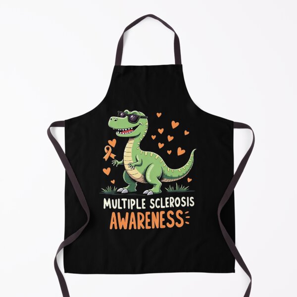 Item preview, Funny T-Rex Multiple Sclerosis Awareness – Cute Orange Ribbon Dino Support Design designed and sold by haitrieuic96.
