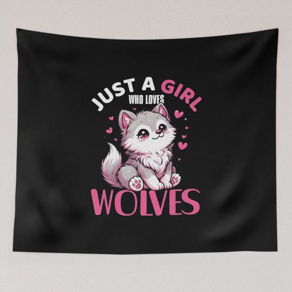 Item preview, Just A Girl Who Loves Wolves designed and sold by CJC Designs.