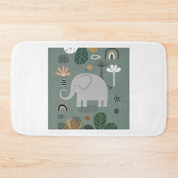 Item preview, Elephant Print, Nursery Wall Art, Safari Nursery Prints, Sage Green Nursery Decor, Animal Illustrations Art by Synplus designed and sold by synplus.