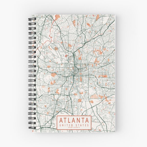 Item preview, Atlanta City Map of Georgia, USA - Bohemian designed and sold by deMAP.