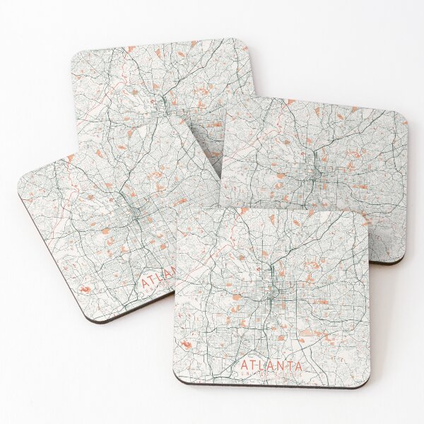 Item preview, Atlanta City Map of Georgia, USA - Bohemian designed and sold by deMAP.