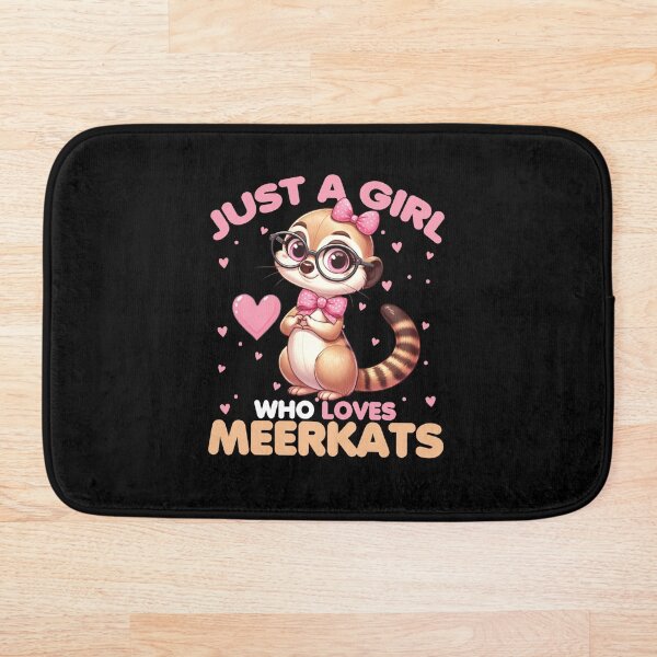 Item preview, Just A Girl Who Loves Meerkats Cute Cartoon with Glasses designed and sold by CJC Designs.