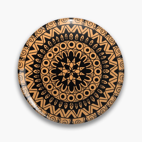 Item preview, Yellow and Black Mandala designed and sold by Script & Scribble .