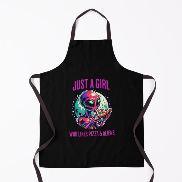 Item preview, Just a Girl Who Likes Pizza and Aliens designed and sold by CJC Designs.