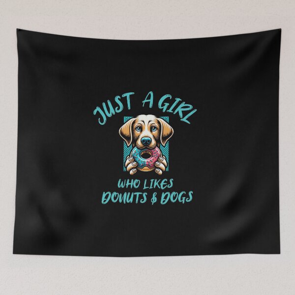 Item preview, Just a Girl Who Likes Donuts and Dogs designed and sold by CJC Designs.