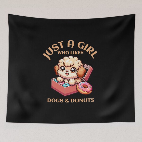 Item preview, Just A Girl Who Likes Dogs And Donuts designed and sold by CJC Designs.