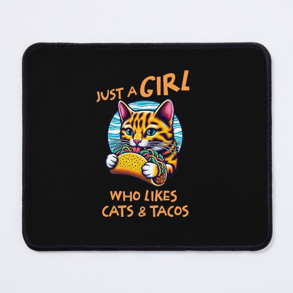 Item preview, Just a Girl Who Likes Cats and Tacos designed and sold by CJC Designs.