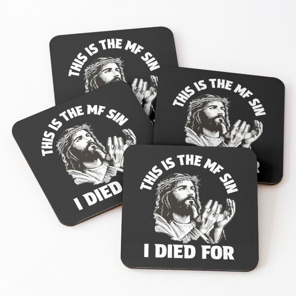 Item preview, This Is The MF Sin I Died For - Funny Jesus Meme designed and sold by BeerBro-Designs.