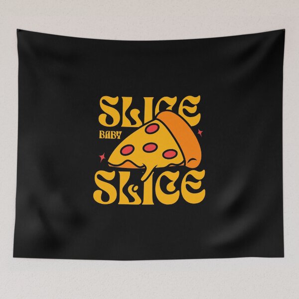 Item preview, Slice Slice Baby Fun Pizza Illustration Casual designed and sold by CJC Designs.