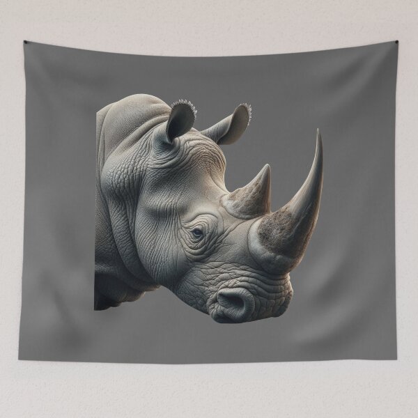 Item preview, RHINOCEROS HEAD (#666666) designed and sold by Marlon Oseguera.