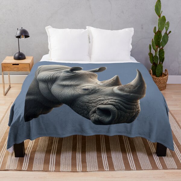 Item preview, RHINOCEROS HEAD (#6B809B) designed and sold by Marlon Oseguera.