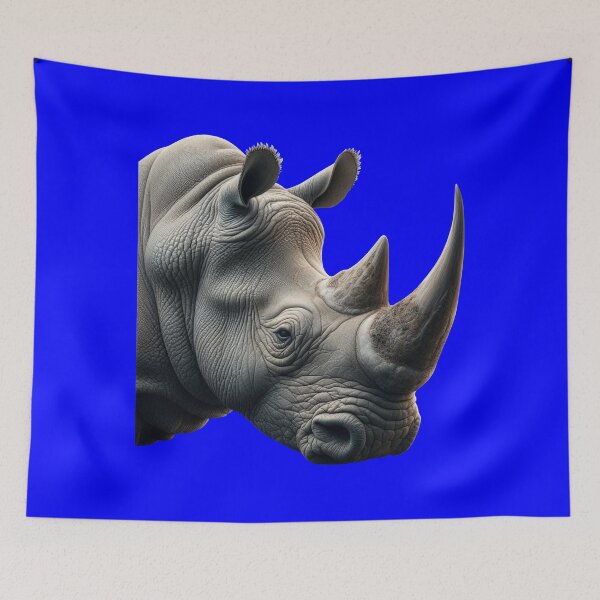 Item preview, RHINOCEROS HEAD (#0000FF) designed and sold by Marlon Oseguera.