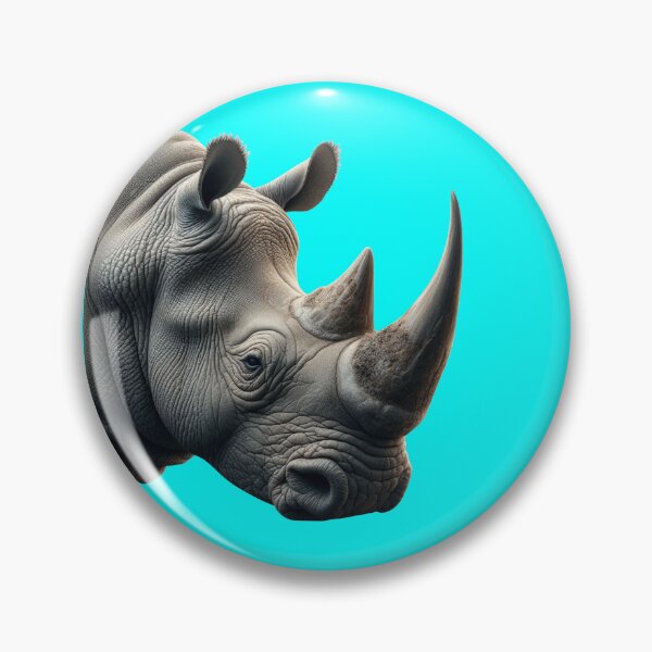 Item preview, RHINOCEROS HEAD (#00FFFF) designed and sold by Marlon Oseguera.