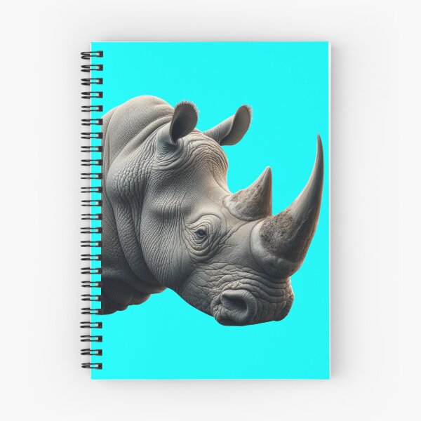 Item preview, RHINOCEROS HEAD (#00FFFF) designed and sold by Marlon Oseguera.