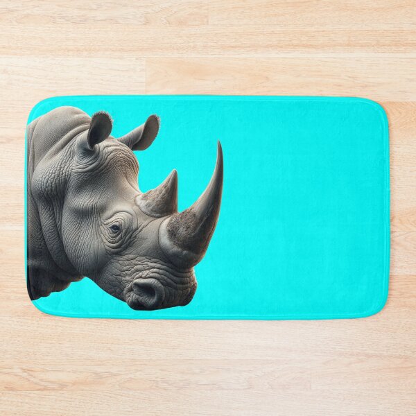 Item preview, RHINOCEROS HEAD (#00FFFF) designed and sold by Marlon Oseguera.