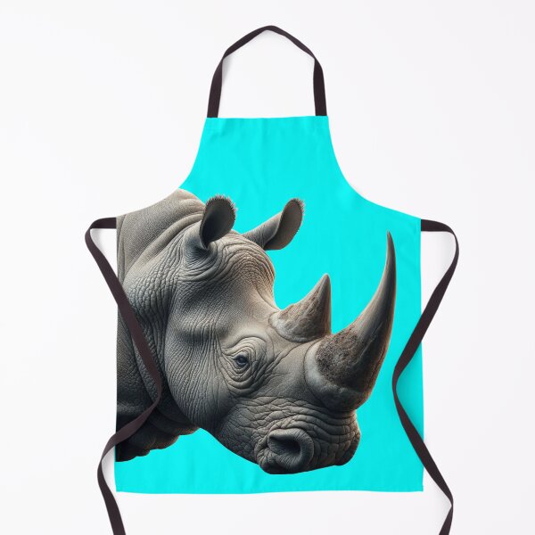 Item preview, RHINOCEROS HEAD (#00FFFF) designed and sold by Marlon Oseguera.