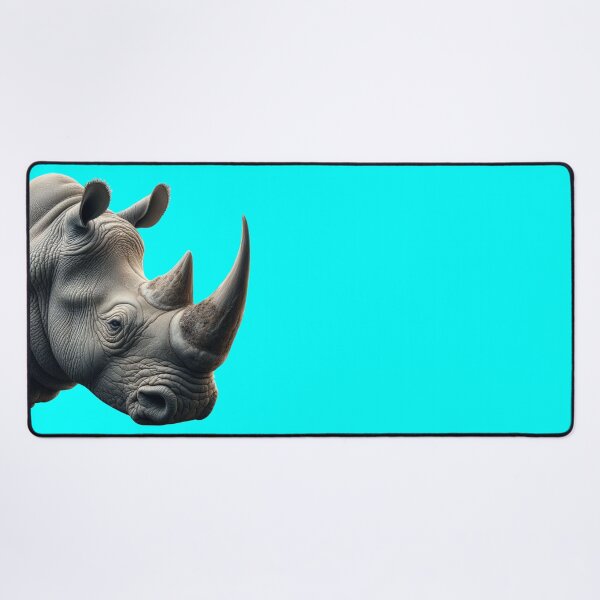 Item preview, RHINOCEROS HEAD (#00FFFF) designed and sold by Marlon Oseguera.