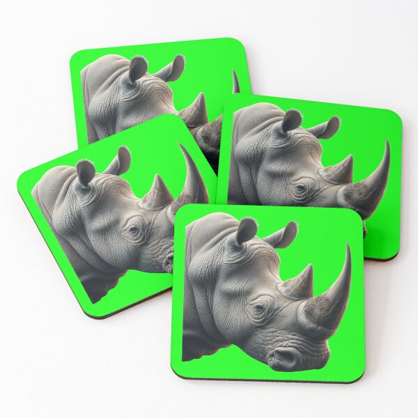Item preview, RHINOCEROS HEAD (#00FF00) designed and sold by Marlon Oseguera.