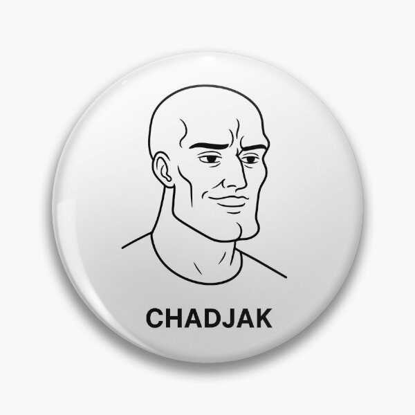 Item preview, Chadjak – Meme Mashup of Wojak Meets Chad designed and sold by Sventek.