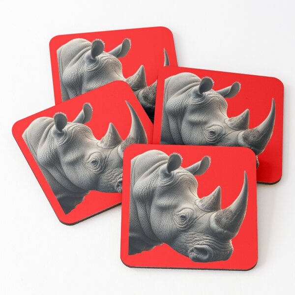 Item preview, RHINOCEROS HEAD (#FF0000) designed and sold by Marlon Oseguera.