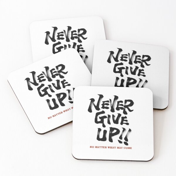 Item preview, Never give up!! designed and sold by Necokite.