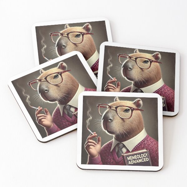 Item preview, Intellectual Capybara: Master of Memeology designed and sold by threeABinks.