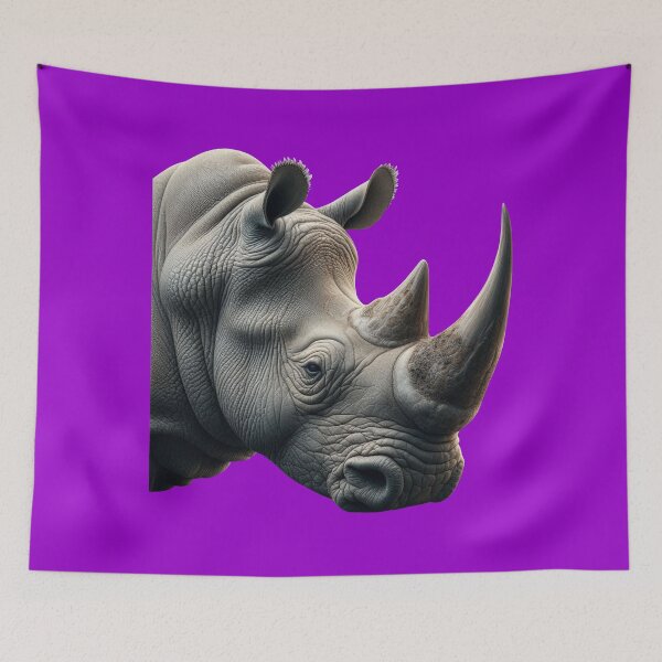 Item preview, RHINOCEROS HEAD (#9900CC) designed and sold by Marlon Oseguera.