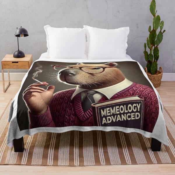 Item preview, Intellectual Capybara: Master of Memeology designed and sold by threeABinks.