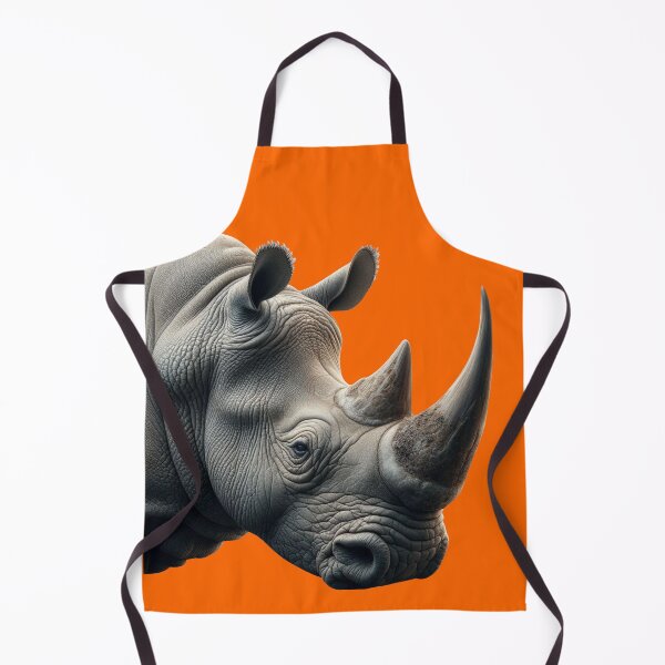 Item preview, RHINOCEROS HEAD (#FF6600) designed and sold by Marlon Oseguera.