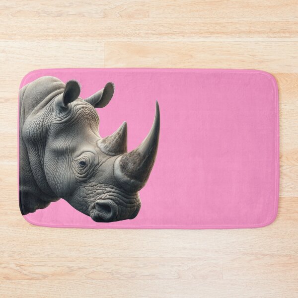 Item preview, RHINOCEROS HEAD (#FF99CC) designed and sold by Marlon Oseguera.