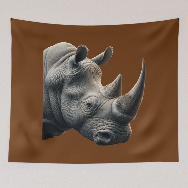 Item preview, RHINOCEROS HEAD (#6B360E) designed and sold by Marlon Oseguera.