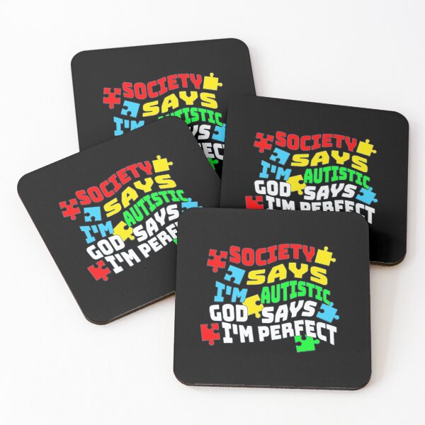 Item preview, Society Says I'm Autistic God Says I'm Perfect designed and sold by CJC Designs.