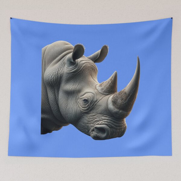 Item preview, RHINOCEROS HEAD (#6699FF) designed and sold by Marlon Oseguera.